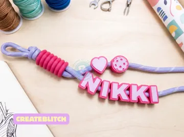 Llavero: Chunky Paracord Beads | Letters, Numbers & Charms — vista de referencia 3