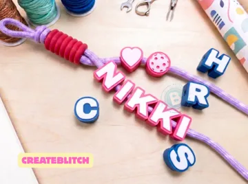 Llavero: Chunky Paracord Beads | Letters, Numbers & Charms — vista de referencia 5