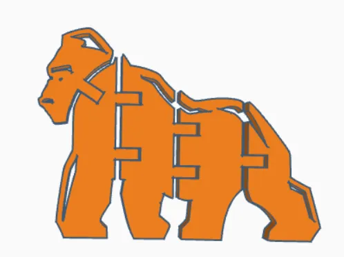 Flexi gorilla/articulated gorilla
