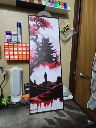 Japanese Temple Multipart Hueforge Wall Art