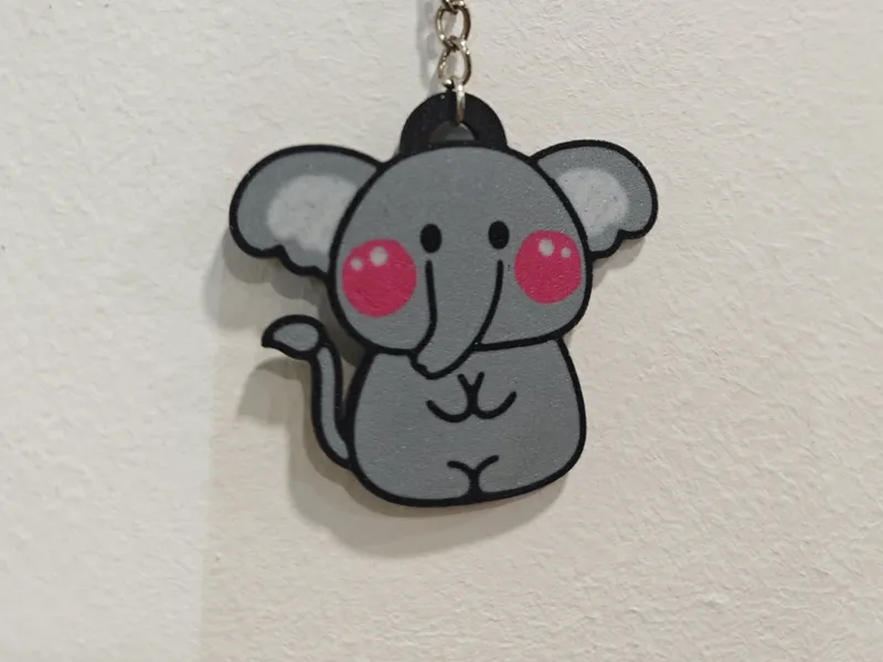 Cute Elefant Keychain