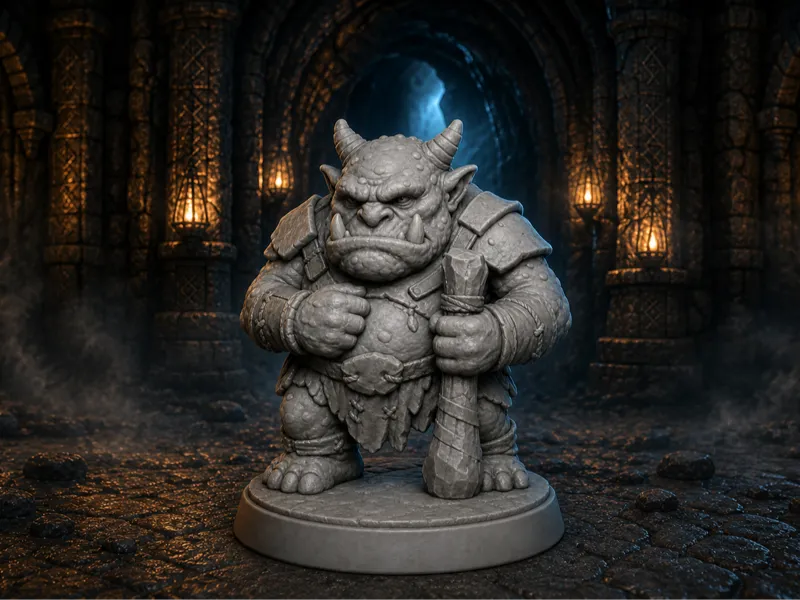 Cave Troll Guardian – Fantasy RPG Miniature | JDR