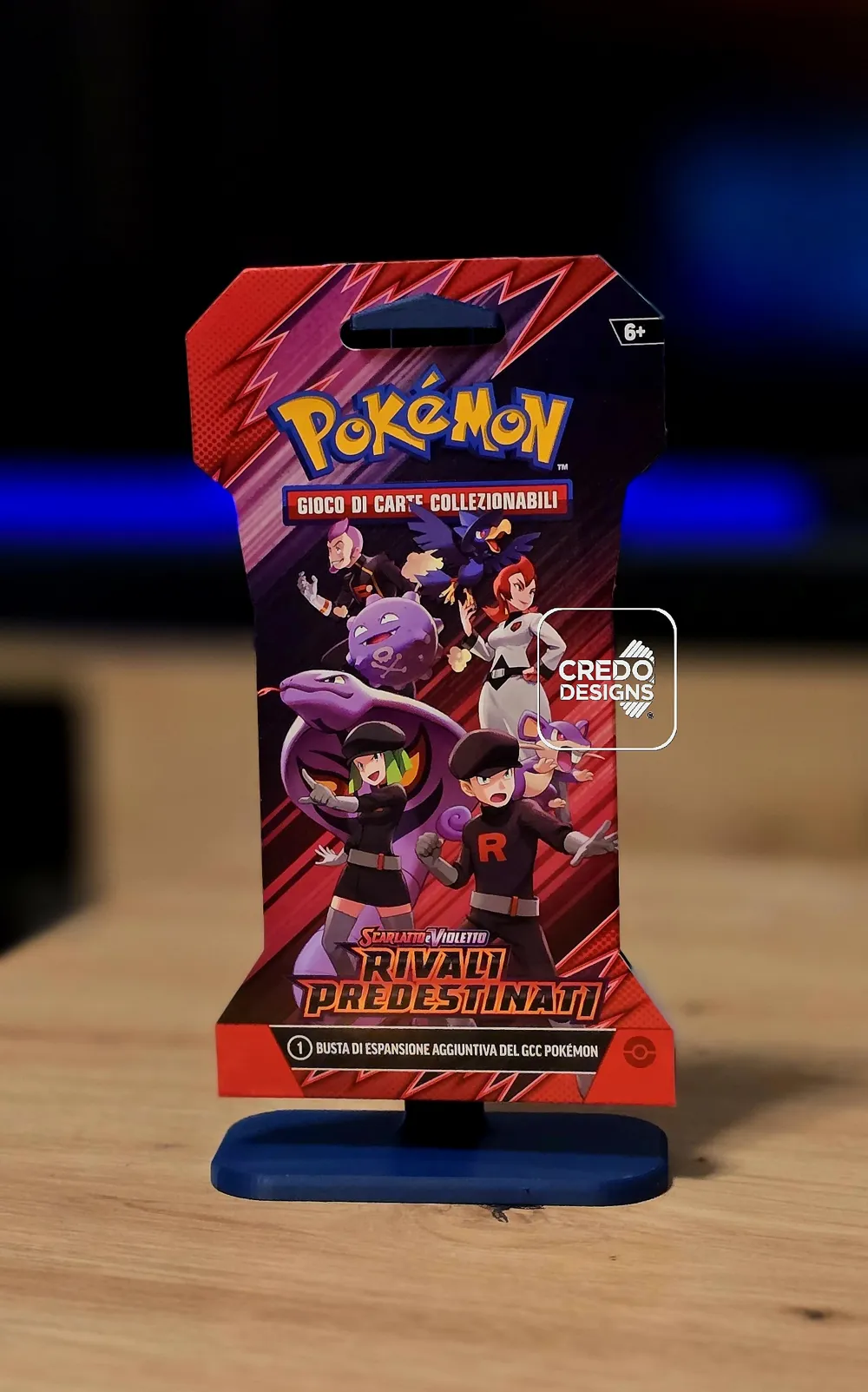 Pokmon Sleeved Booster Pack Simple Display Stand - Free 3D Print Model - MakerWorld Pokmon Sleeved Booster Pack Simple Display Stand - Free 3D Print Model - MakerWorld