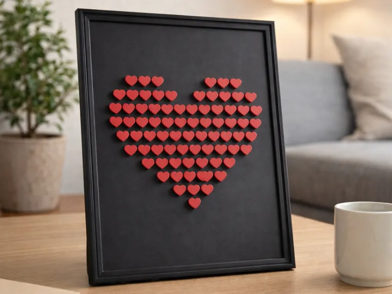 Frame with Small Hearts