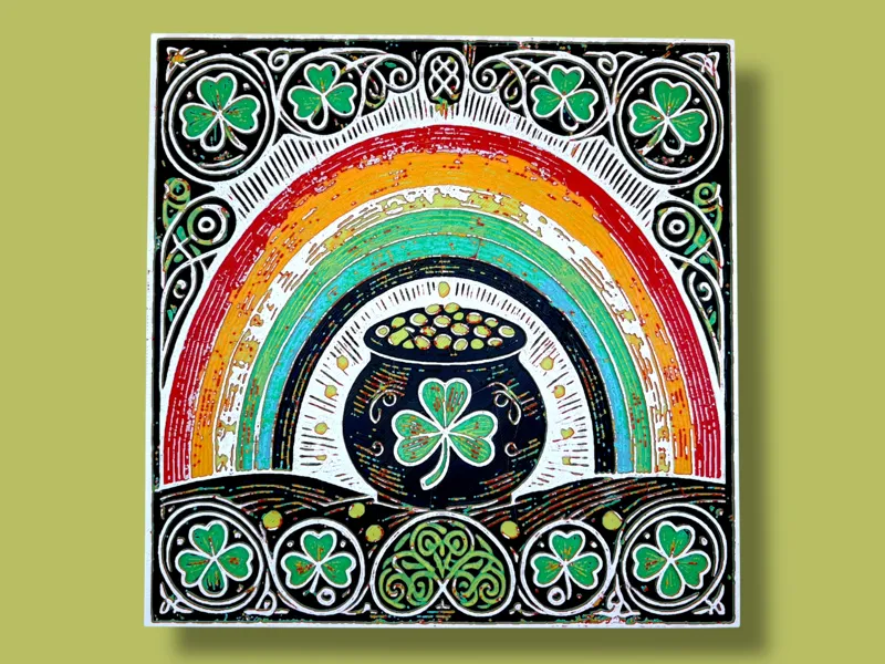 St. Patrick's Day Rainbow - Pot of Gold Hueforge