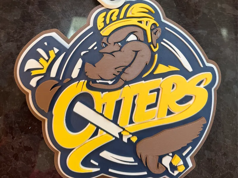 Erie Otters Oversized Necklace Pendant + Chains