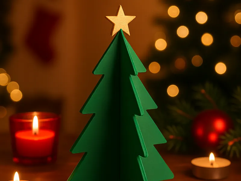 Christmas Tree Flat-Pack Slot-Fit