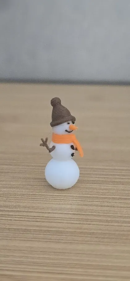 First Snow Man Model Snowman - Free 3D Print Model - MakerWorld