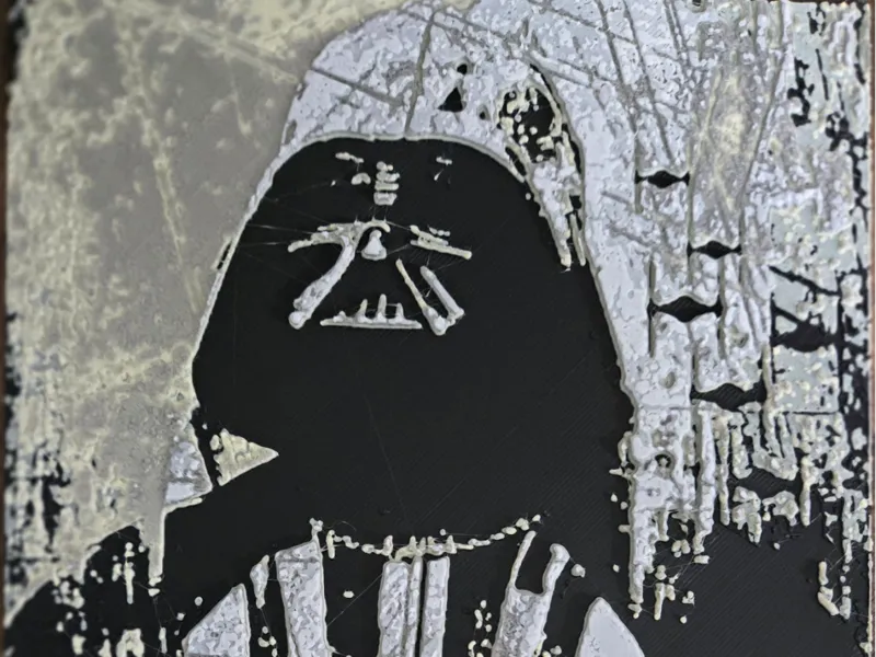 Darth Vader Scratch Painting