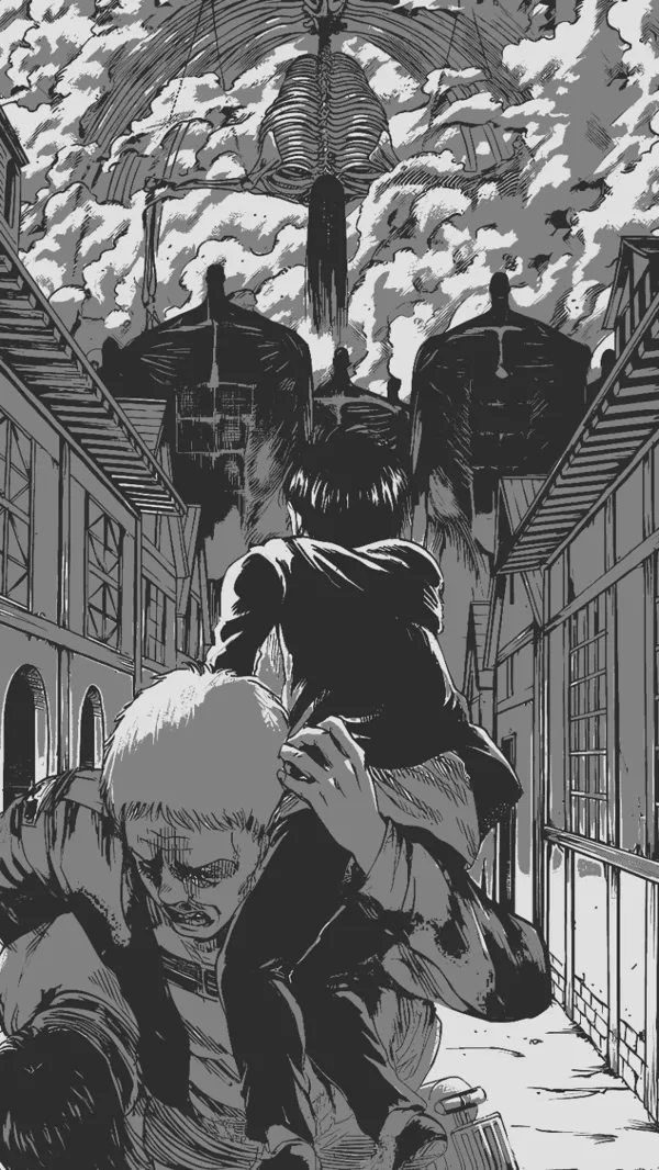 Portrait lumineux Eren Jaeger — Attaque des Titans