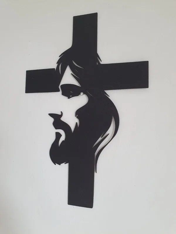 Décoration murale Christ en croix