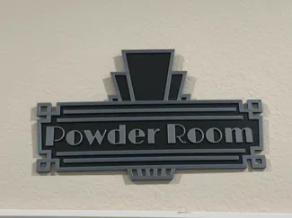 Art Deco Bathroom signs