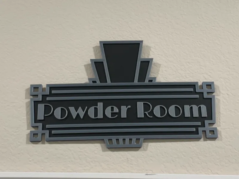 Art Deco Bathroom signs
