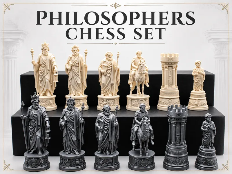 Philosophers Chess Set |Ancient Greek Chess Pieces