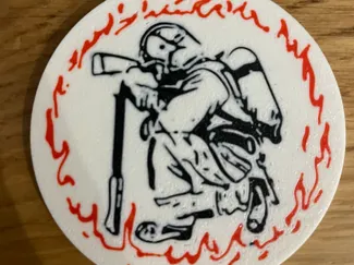 firefighter keychain