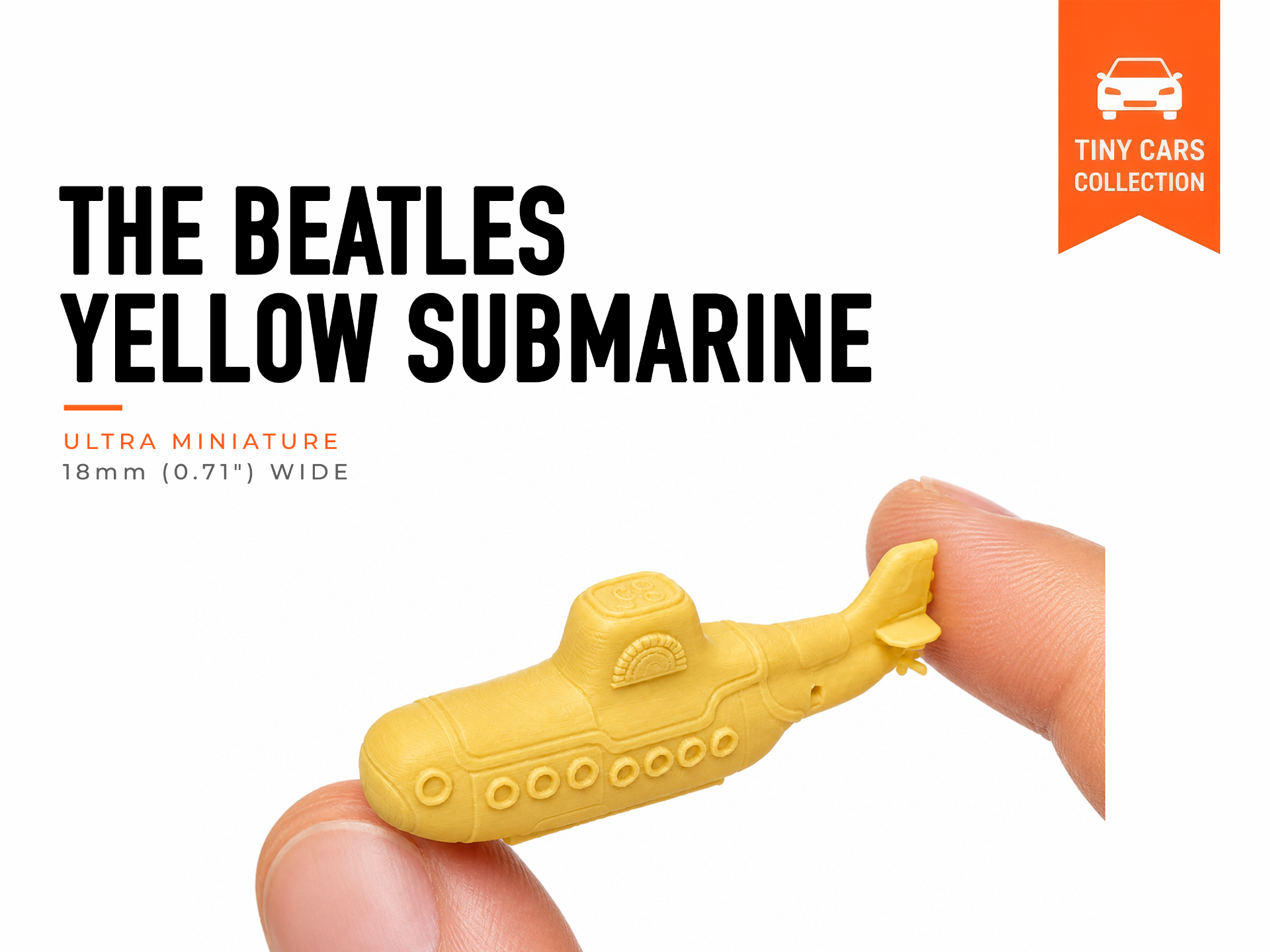 Tiny Beatles Yellow Submarine - Mini Cars Series