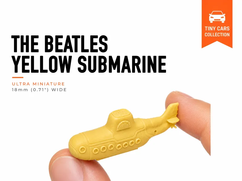 Tiny Beatles Yellow Submarine - Mini Cars Series