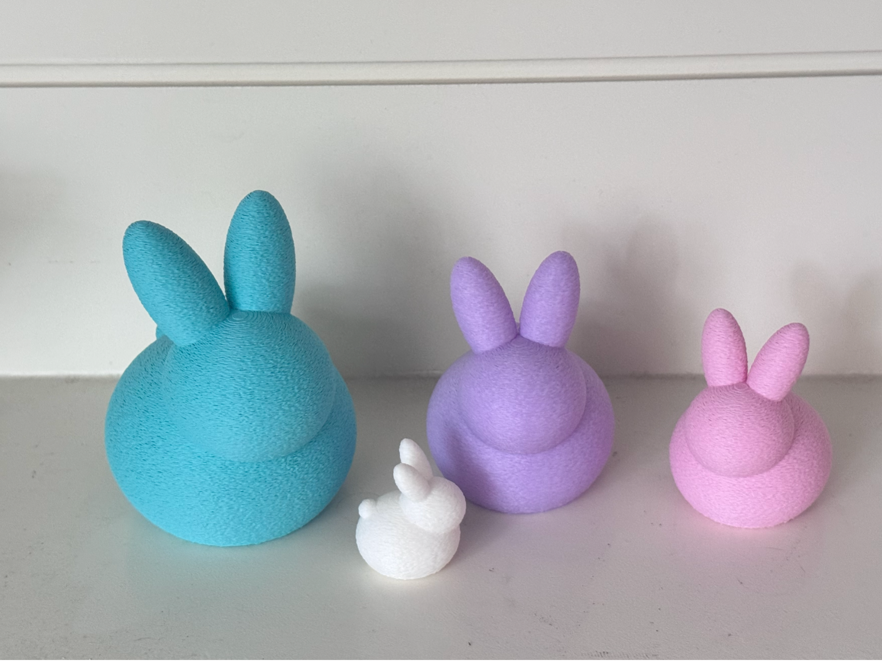Puffy Bunny modern Easter decor