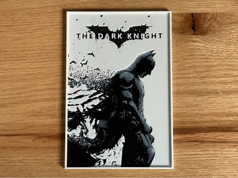 The Dark Knight (2008) Hueforge Movie Poster