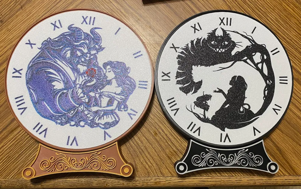 Beauty and the Beast Clock Face by Lord_Greyhane - MakerWorld
