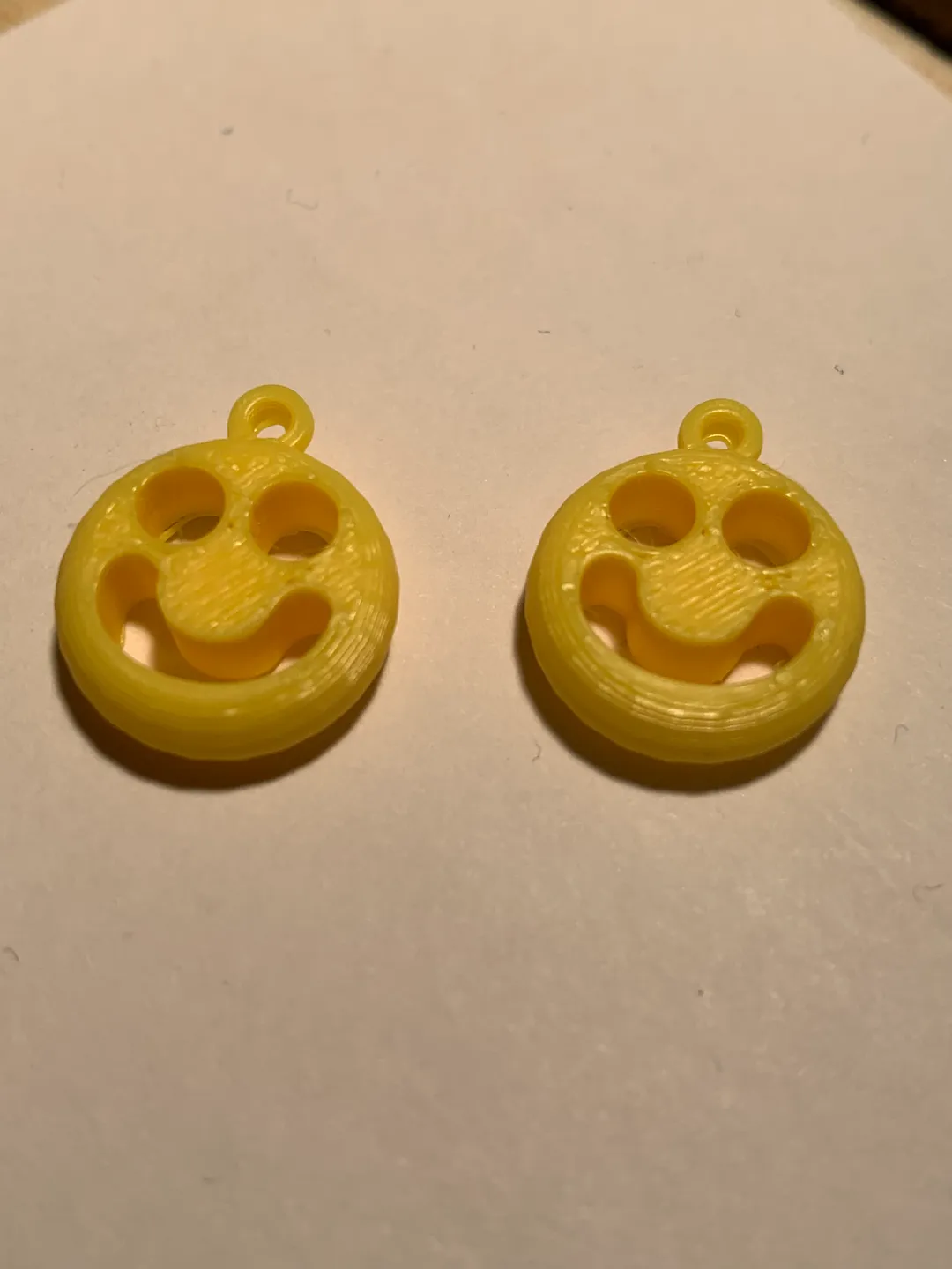Smiley Face earrings view 3