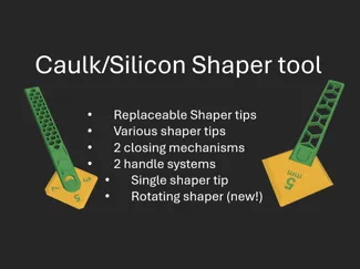 Caulk/Silicon shaper tool
