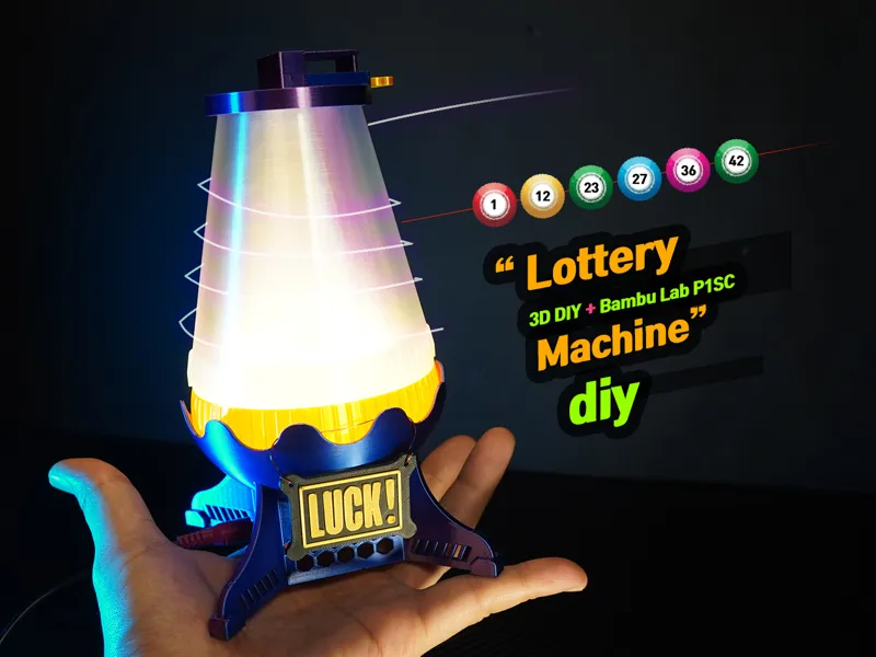 Lottery Machine (Lotto, Bingo, Using Cooling Fan)