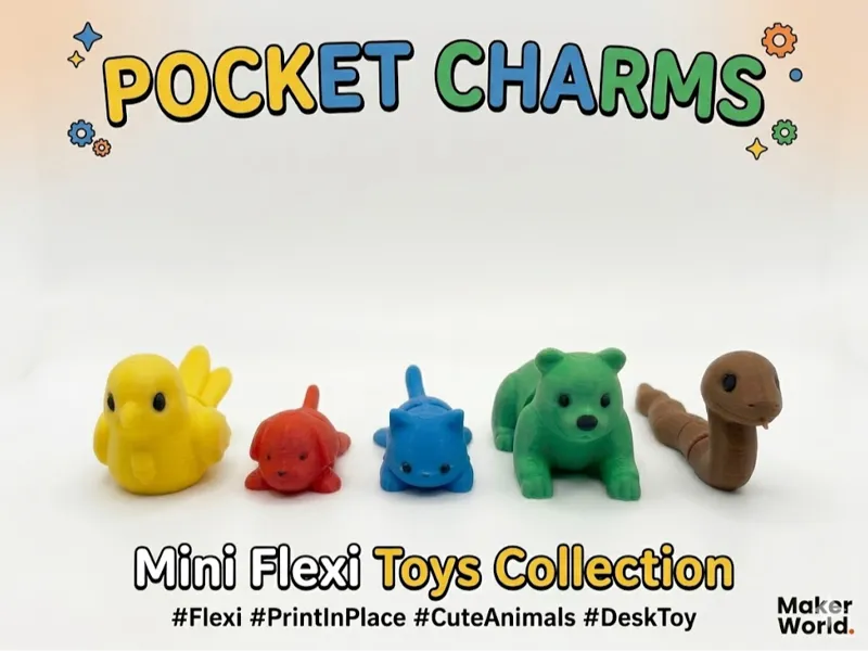 Pocket Charms – Mini Flexi Toy Collection PIP