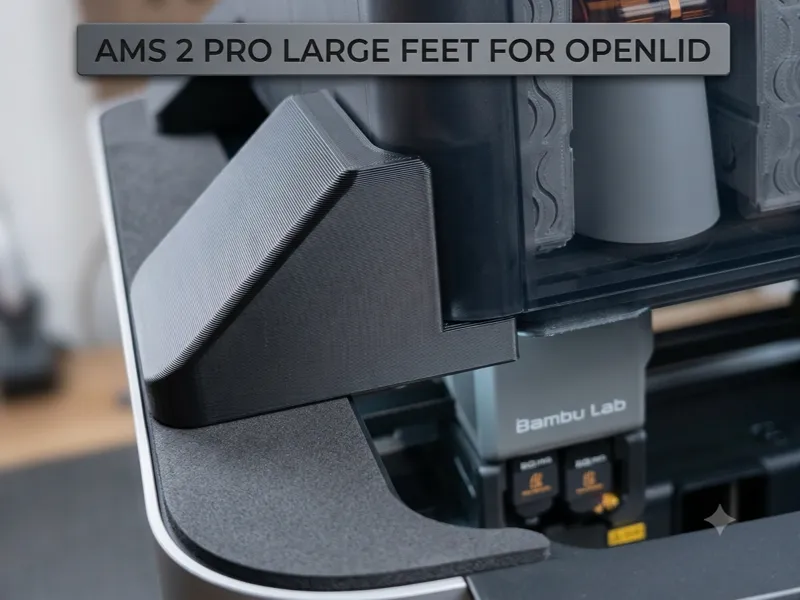 Simple AMS Flipper Foot — H2x Laser (no top glass)
