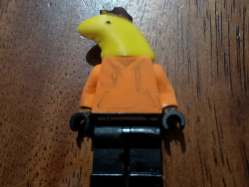 Brick Head of Charlie from Smiling Friends