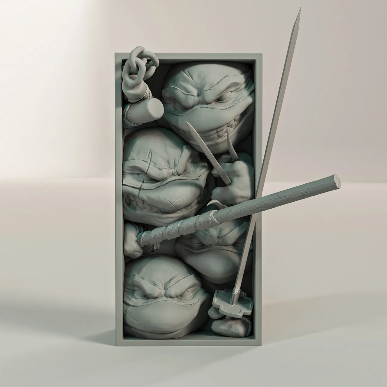 TMNT Book Nook and Wall Mount view 3