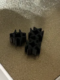 Three pieces, 0.2mm layer, 2 walls, 15% infill