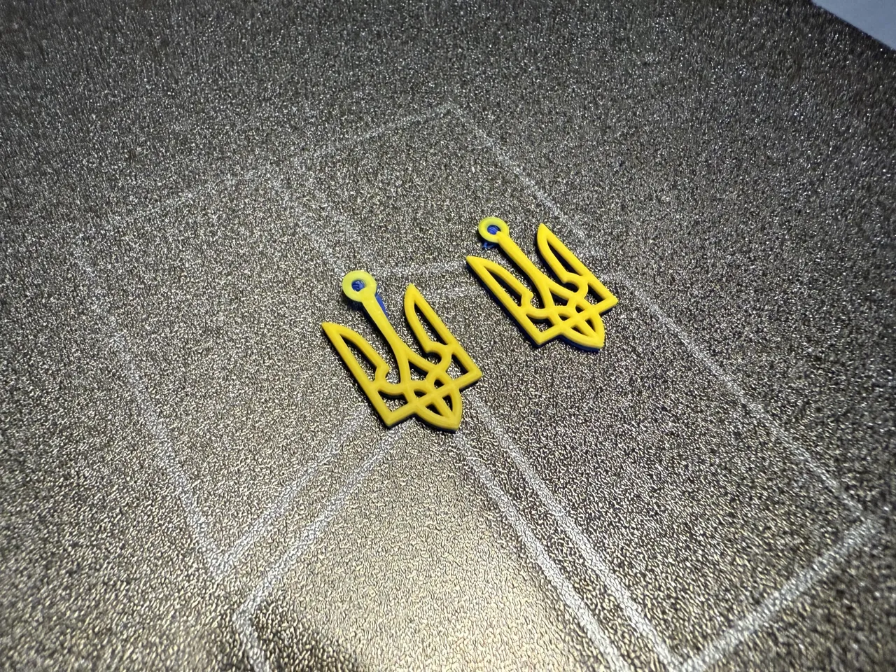 Tryzub 2 colors earring set (AMS) view 4