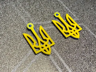 Tryzub 2 colors earring set (AMS)