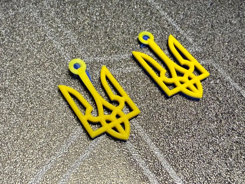 Tryzub 2 colors earring set (AMS)
