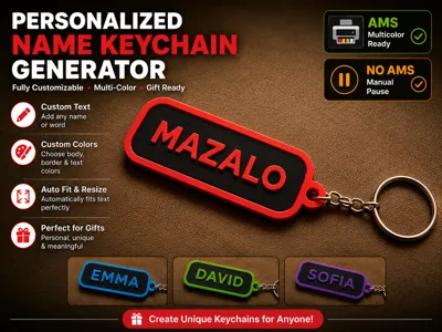 Personalized Name Keychain Generator