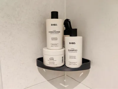 Bathroom corner shelf - No drilling