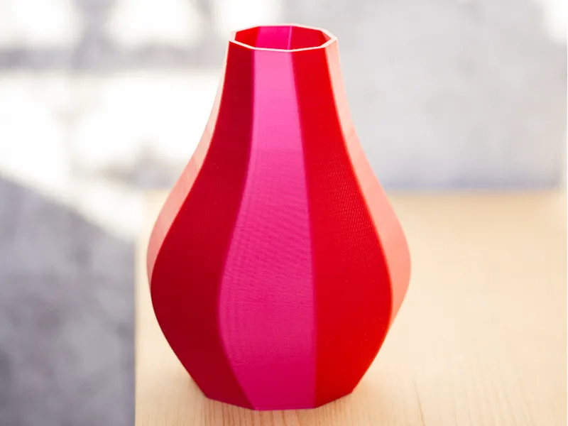 Eye-catching red Vase