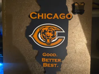 Chicago Bears Illinois Wall Plaque