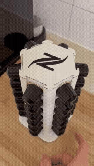 Spinning Nespresso Pod Tower 36 Capsules 