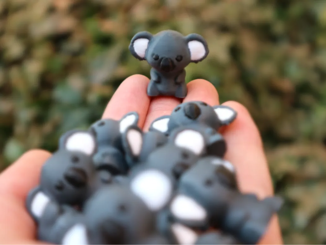 Cute tiny koalas & Keychain version by RubberDuckArmy MakerWorld: Download Free 3D Models - 3D model önizlemesi