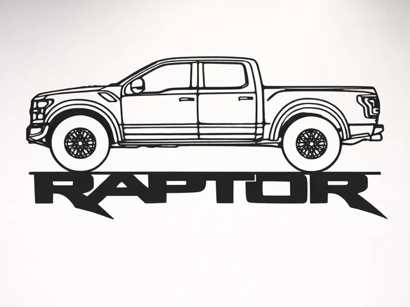 Ford Raptor Wall Art Sign