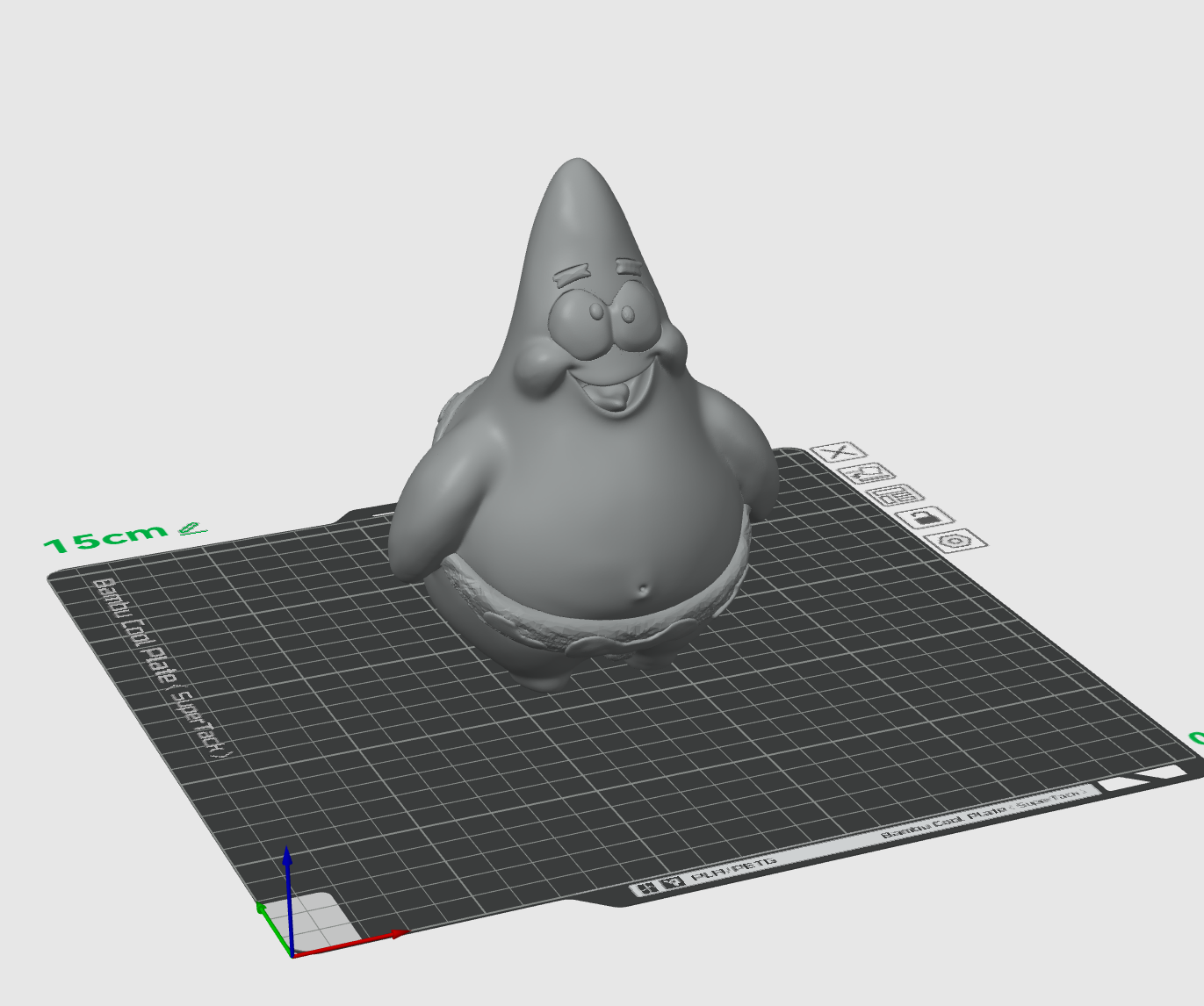 Miniatura 2 do modelo 3D 派大星 多色拆件打印 25cm、15cm版本 无需AMS  