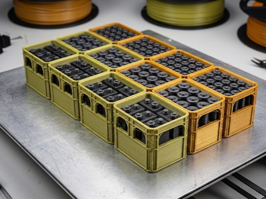 Bottle Crate Battery Holder