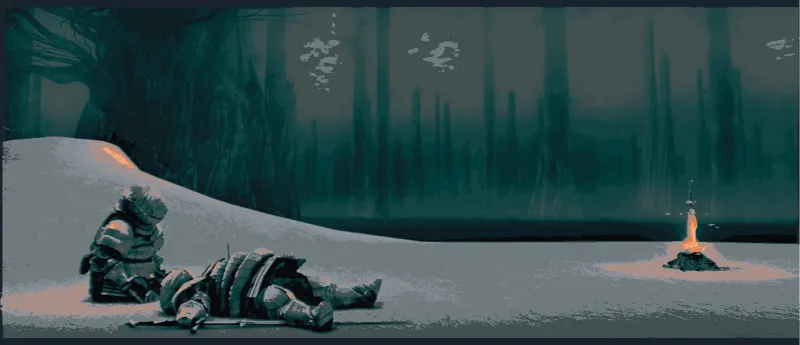 Knights of Catarina at Ash Lake Dark Souls