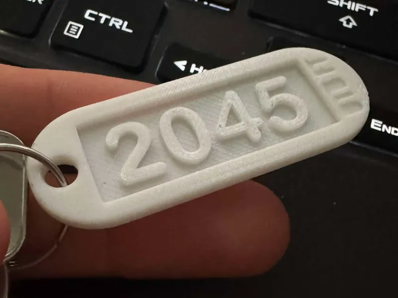 Keychain with locker number