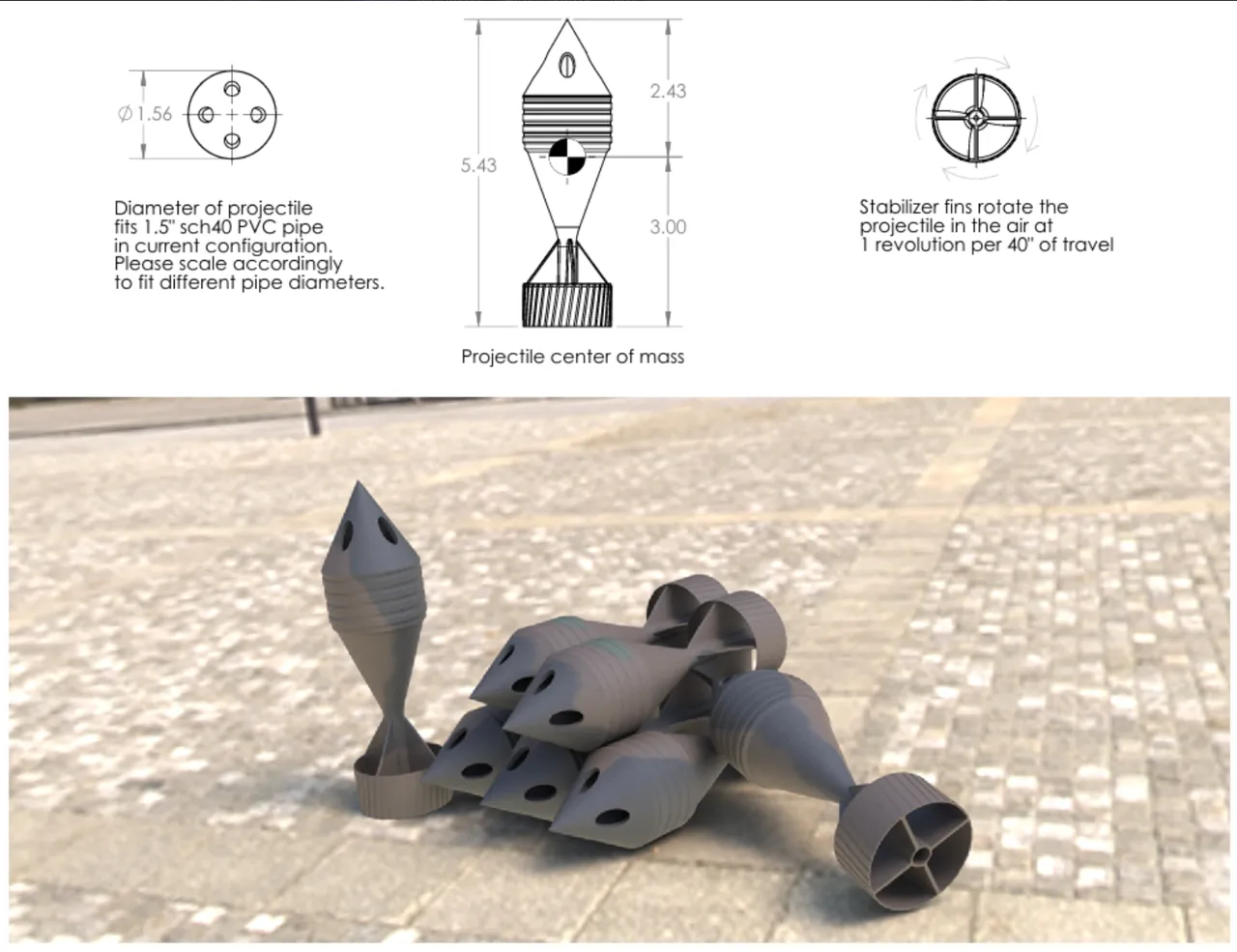 4 Chamber Whistling Mortar view 4
