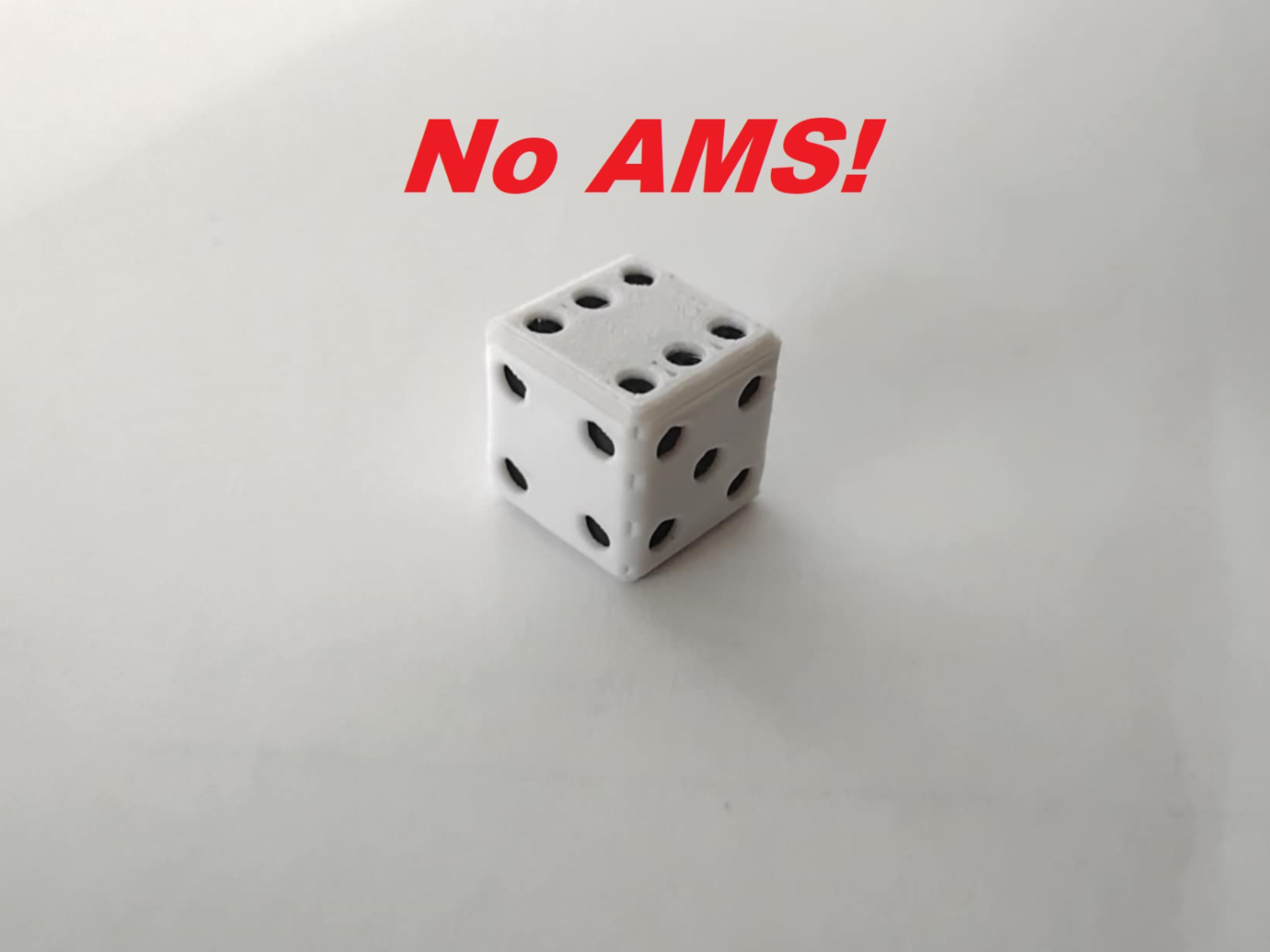 Cheaters 6 sided die multicolor (No AMS!)