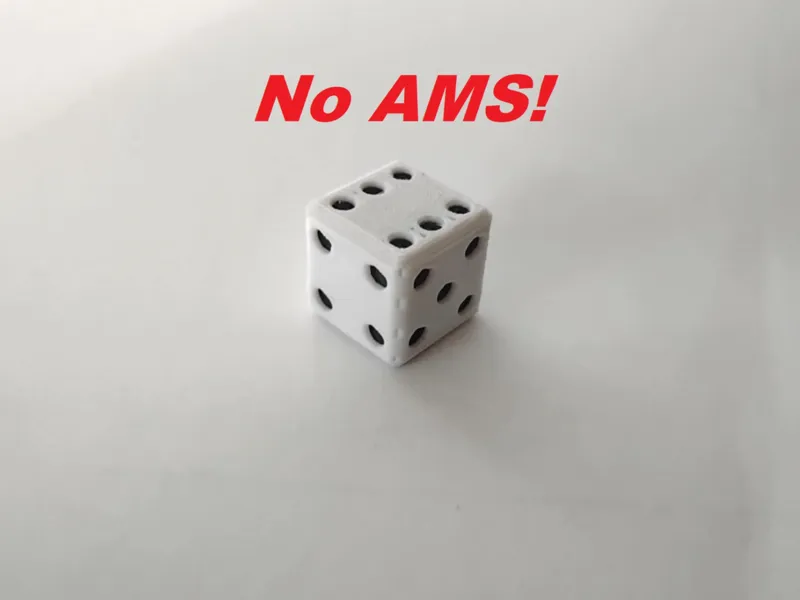 Cheaters 6 sided die multicolor (No AMS!)