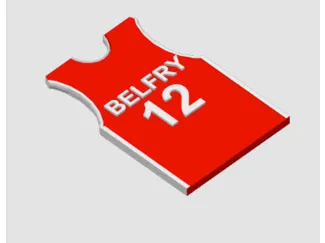 Basketball Jersey Christmas Ornament/Tag Custom 